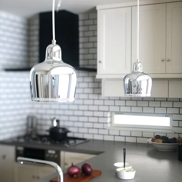 أضواء حبل شنقا الألومنيوم مصباح قلادة الجرس Aluminum Hanging Rope Lights Bell Pendant Lamp