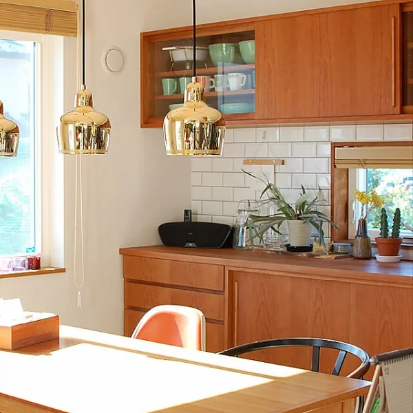 أضواء حبل شنقا الألومنيوم مصباح قلادة الجرس Aluminum Hanging Rope Lights Bell Pendant Lamp