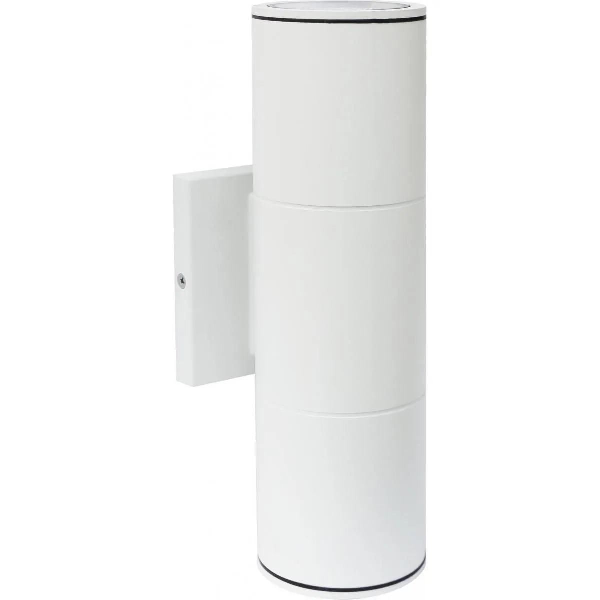 12 In 2 Lights LED Outdoor Cylinder Wall Light Up/Down Lights White Finish