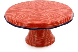 12" Cake Stand - Red Sea