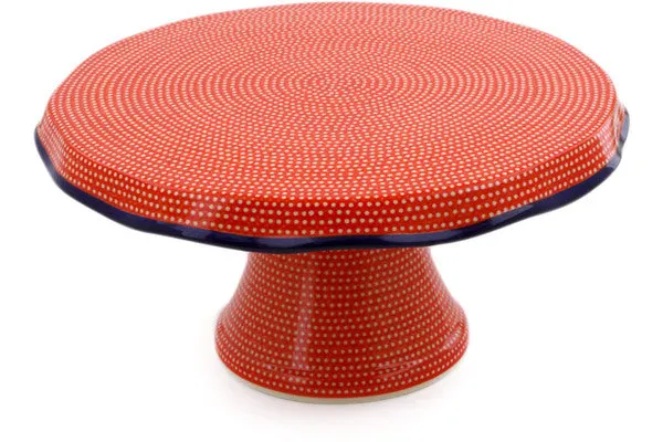 12" Cake Stand - Red Sea