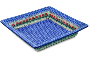 12" Square Platter - Maraschino