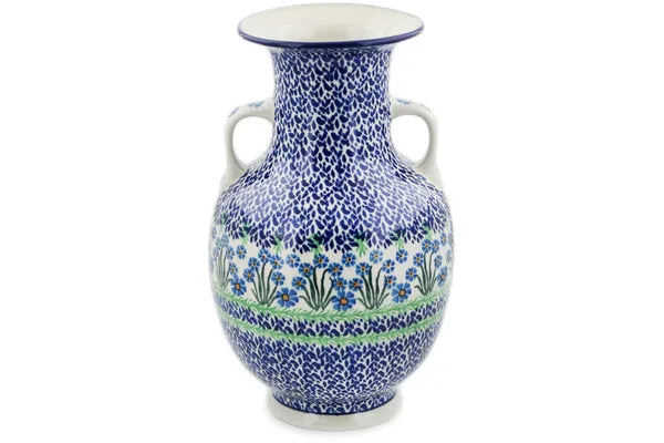 12" Vase - Blue April Showers