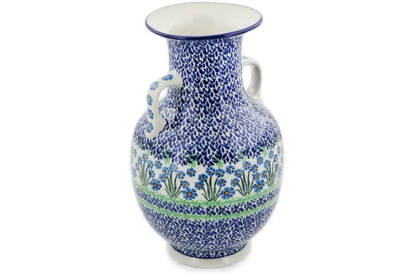 12" Vase - Blue April Showers