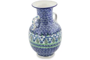 12" Vase - Blue April Showers