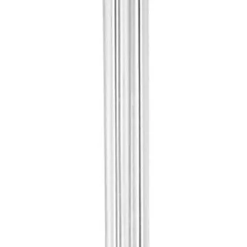 17 Inch Tall Pillar Candle Holder, Glass, Classic Clean Lined Finish, Clear By Casagear Home