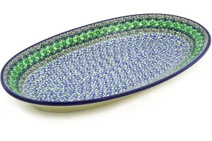 18" Platter - Kiwi Flower