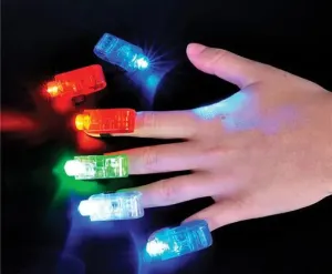 1" Light Up Finger Beams - 12 / Pack