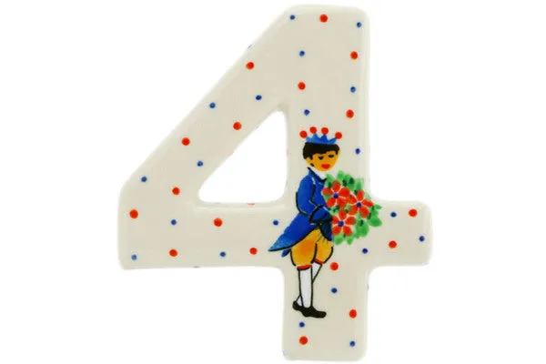 4-inch House Number FOUR (4) - Charming Prince