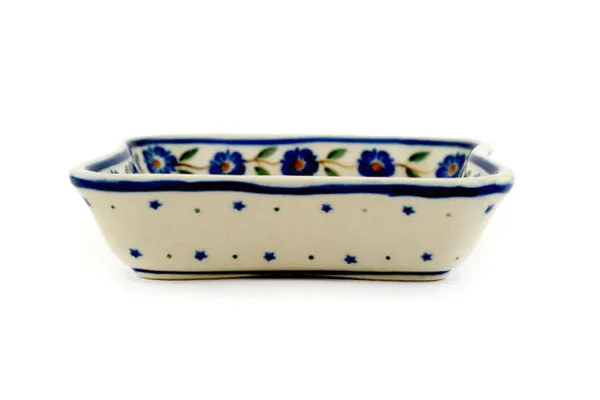 4" Dessert Bowl - Blue Vine Waltz