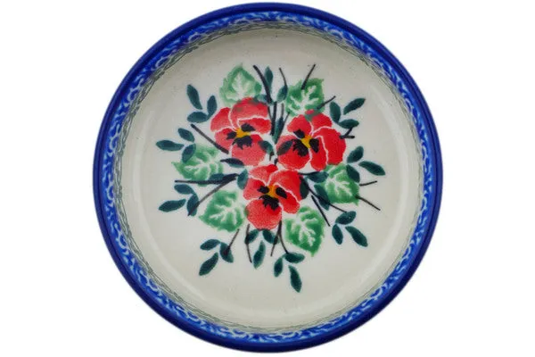 4" Tray - Red Pansy