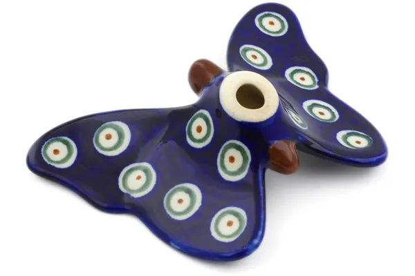 5" Butterfly Figurine - Peacock Leaves