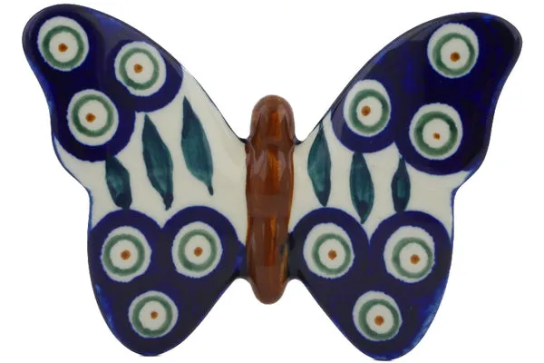 5" Butterfly Figurine - Peacock Leaves