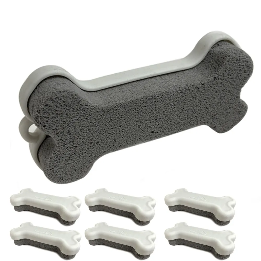 6 Pet Dog Hair Remover Pumice STONE Sweeps Fur Lint Away Use Carpet Couches 6.5"