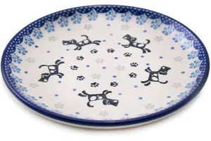 6" Bread Plate - Playing Pups