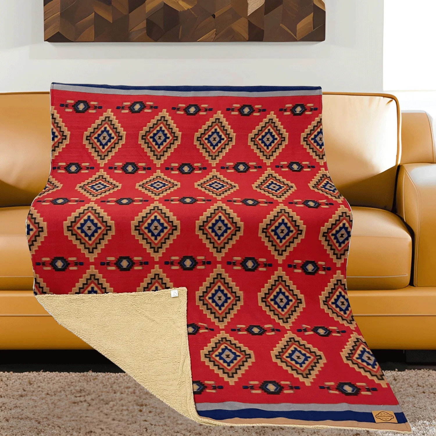 8 Pack Sherpa-Lined Lodge Blankets, Only  $20.00 ea!