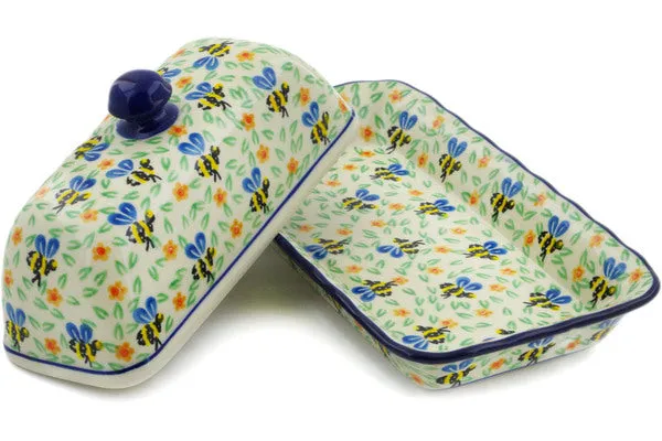 9" Butter Dish - Honey Bee