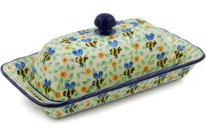 9" Butter Dish - Honey Bee