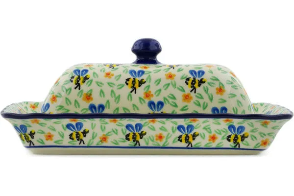 9" Butter Dish - Honey Bee