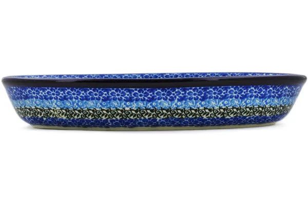 9" Divided Dish - Carnation Valley