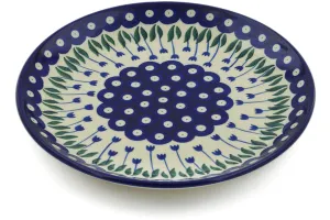 9" Luncheon Plate - Blue Tulip Peacock