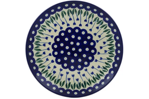 9" Luncheon Plate - Blue Tulip Peacock