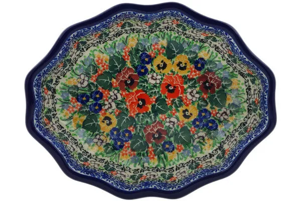 9" Serving Bowl - Pansy Garden