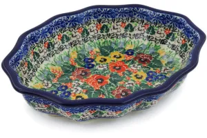 9" Serving Bowl - Pansy Garden