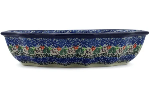 9" Serving Bowl - Pansy Garden