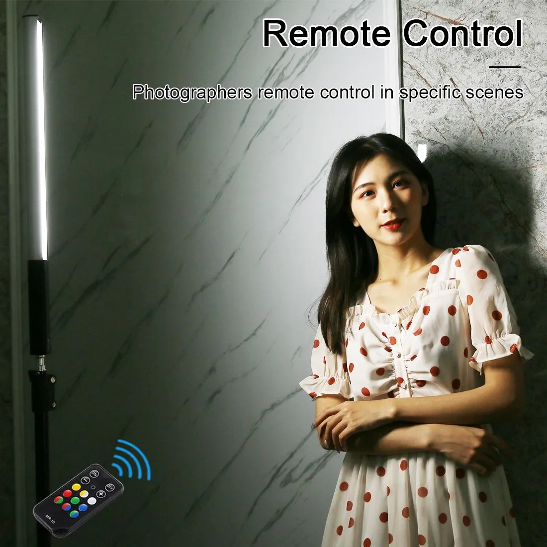 Adjustable Led Fill Light With Remote - Rgb Colour Handheld