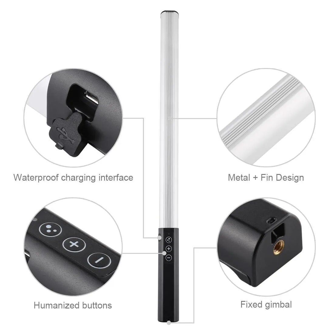 Adjustable Led Fill Light With Remote - Rgb Colour Handheld