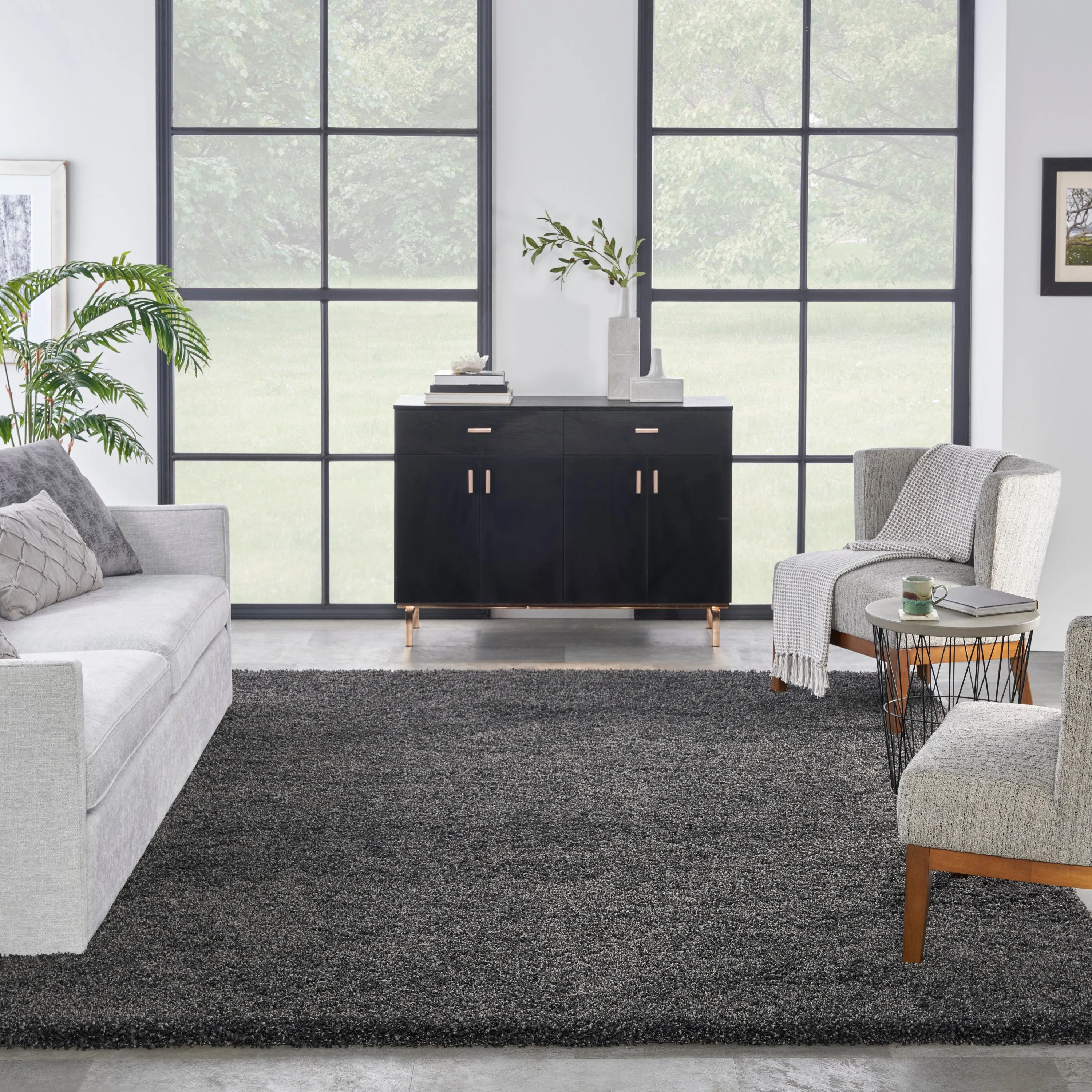 Amore Dark Grey Rug