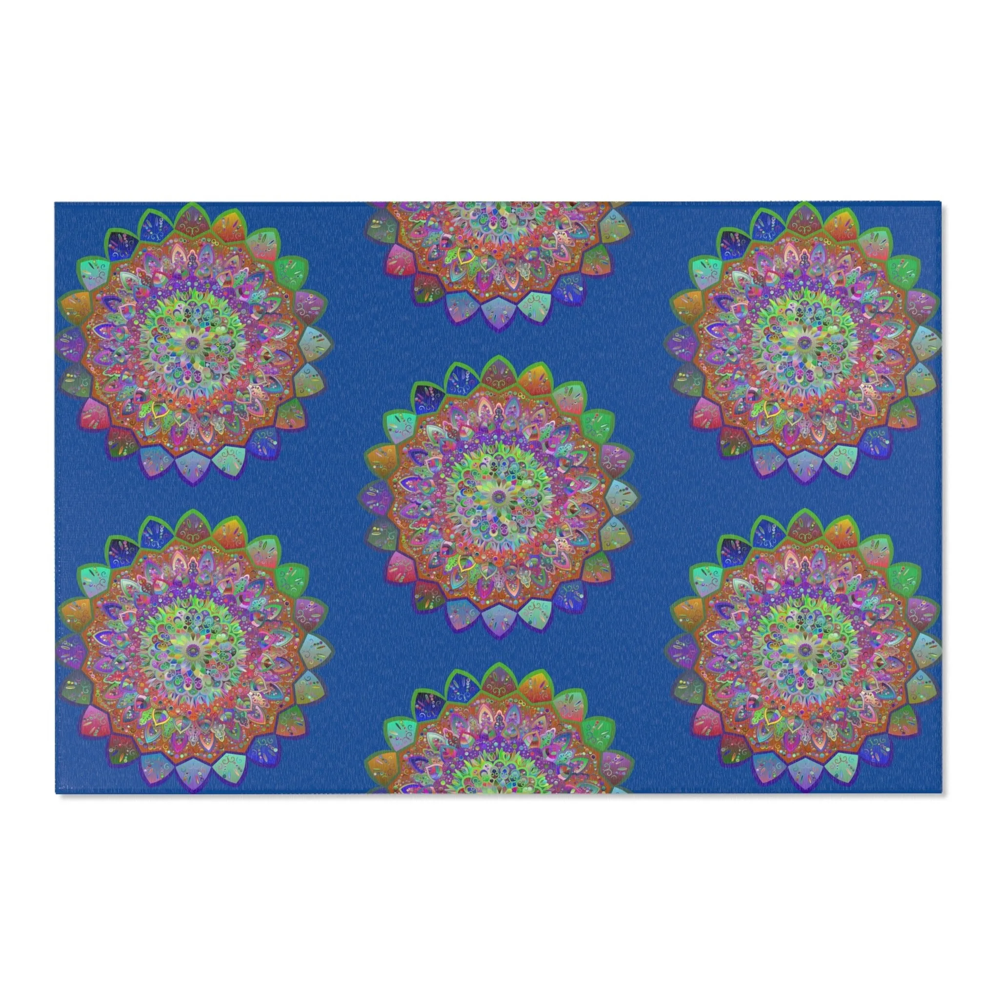 Area Rugs Featuring Hand-Drawn Mandala Designs