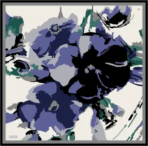 Armine Hibiscus Silk Twill Scarf #7