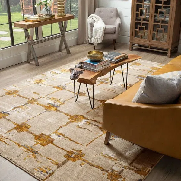 Artisan 91678 10037 Mirage Brushed Gold Rug