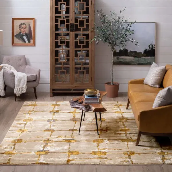 Artisan 91678 10037 Mirage Brushed Gold Rug