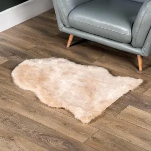 Auckland Honey Faux Fur Rug - 70x100cm