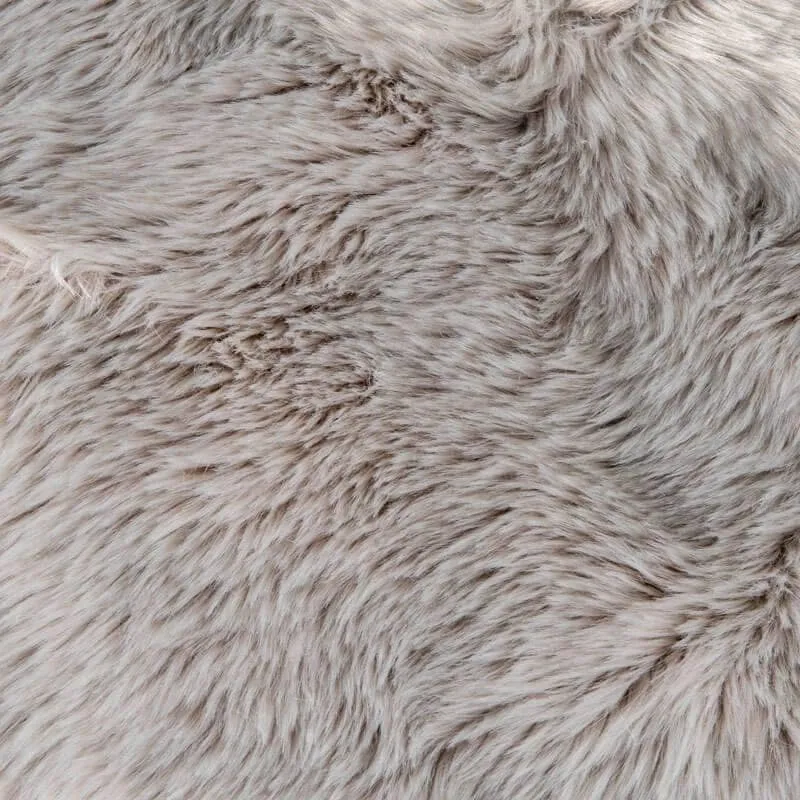 Auckland Silver Faux Fur Rug - 70x200cm