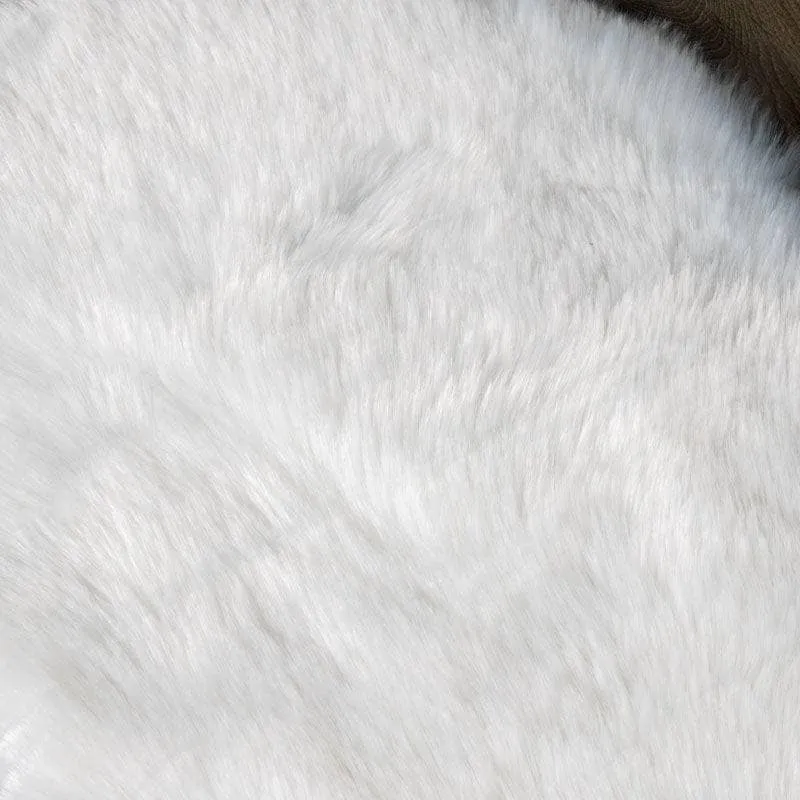 Auckland White Faux Fur Rug - 70x200cm