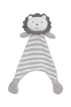 Austin the Lion Softie Security Blanket Grey