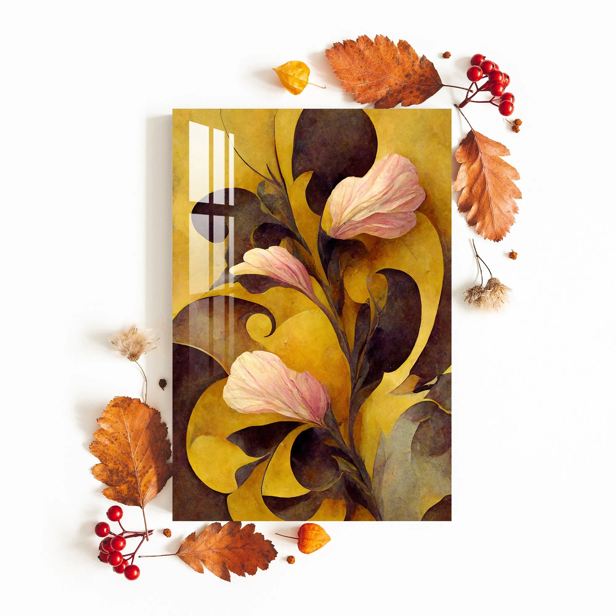 Balcony Flowers Acrylic Wall Art