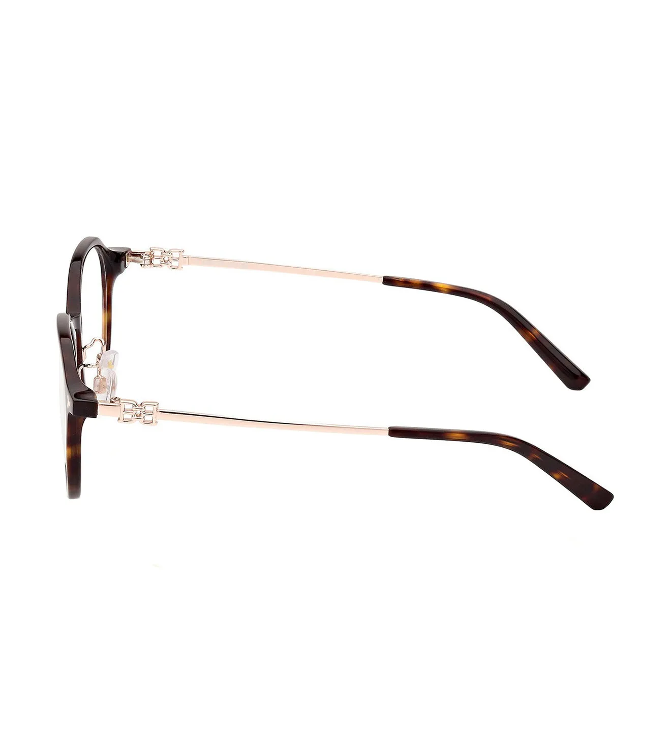 Bally Unisex Dark Havana Round Optical Frame