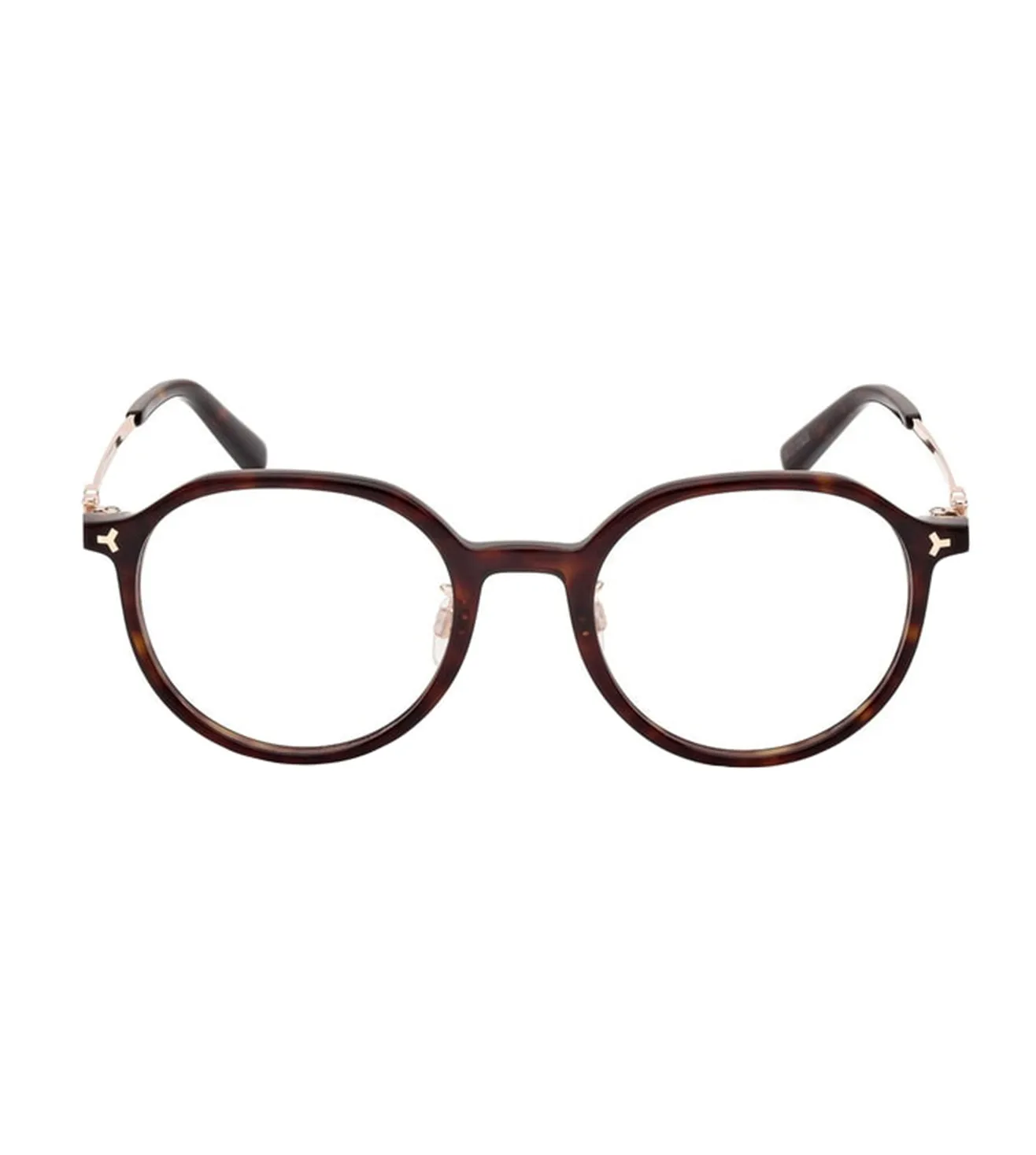 Bally Unisex Dark Havana Round Optical Frame