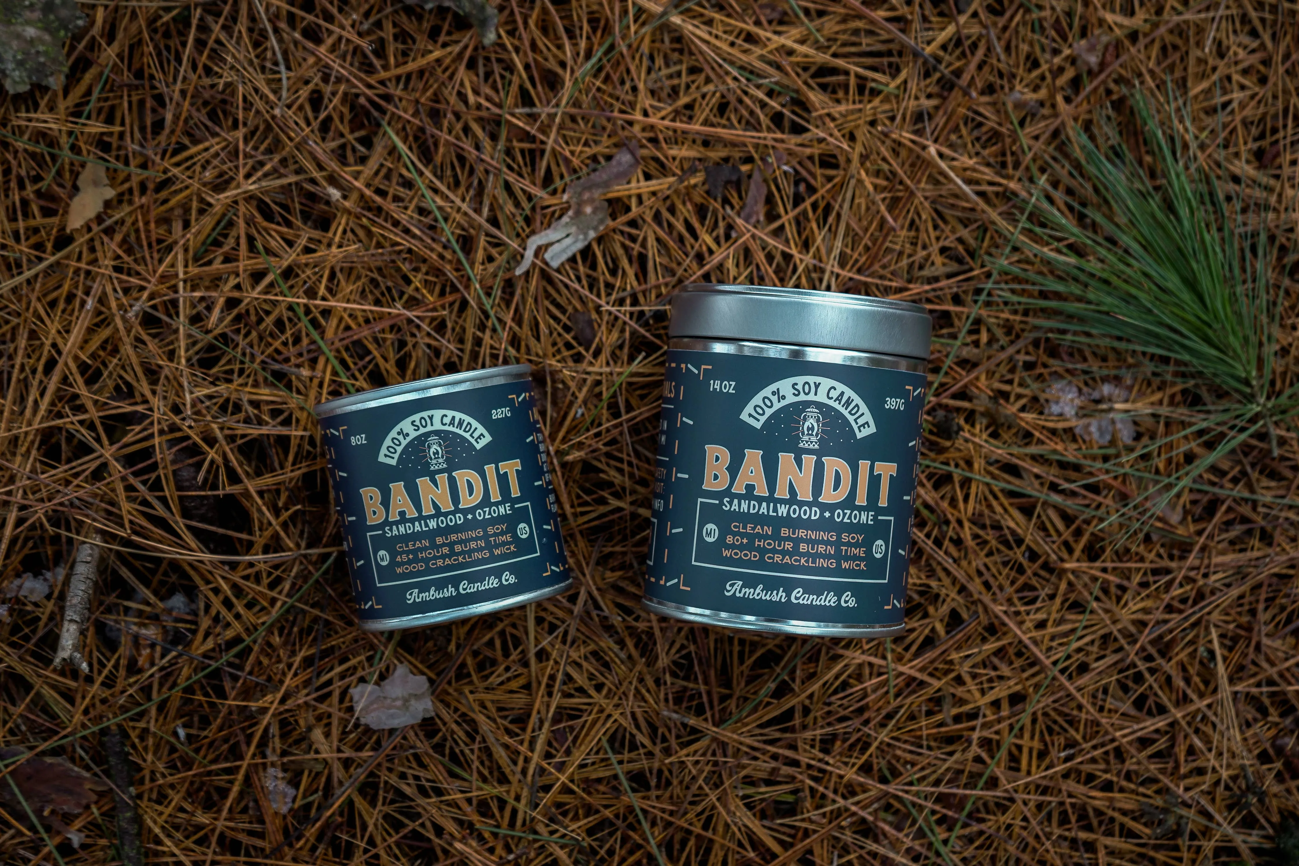 Bandit | Sandalwood   Ozone 14oz Soy Candle