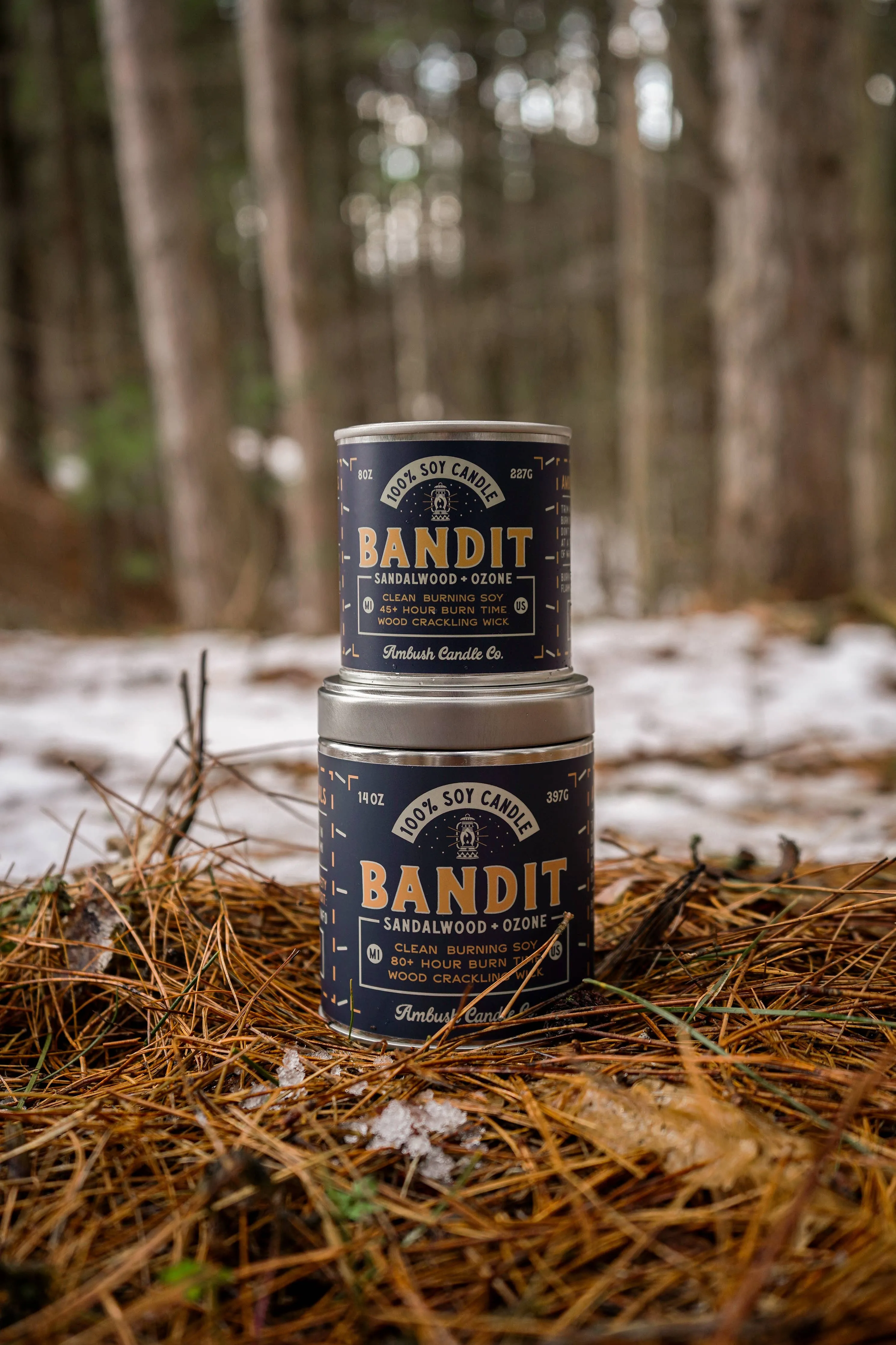 Bandit | Sandalwood   Ozone 14oz Soy Candle