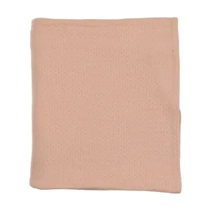 Bee & Dee Rose Dust Textured Pointelle Blanket
