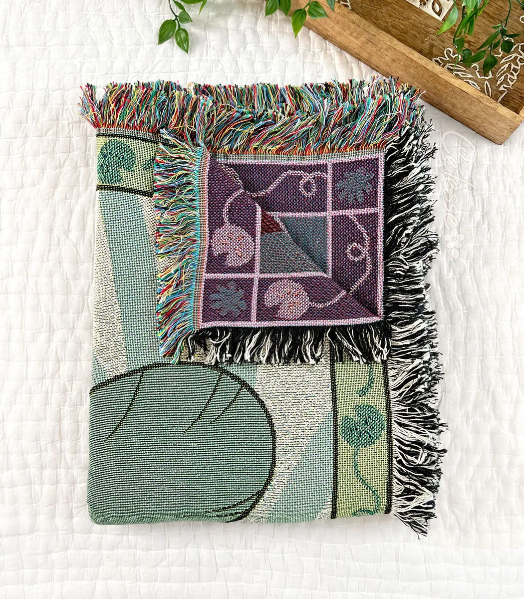 Blobfrogs Woven Blanket