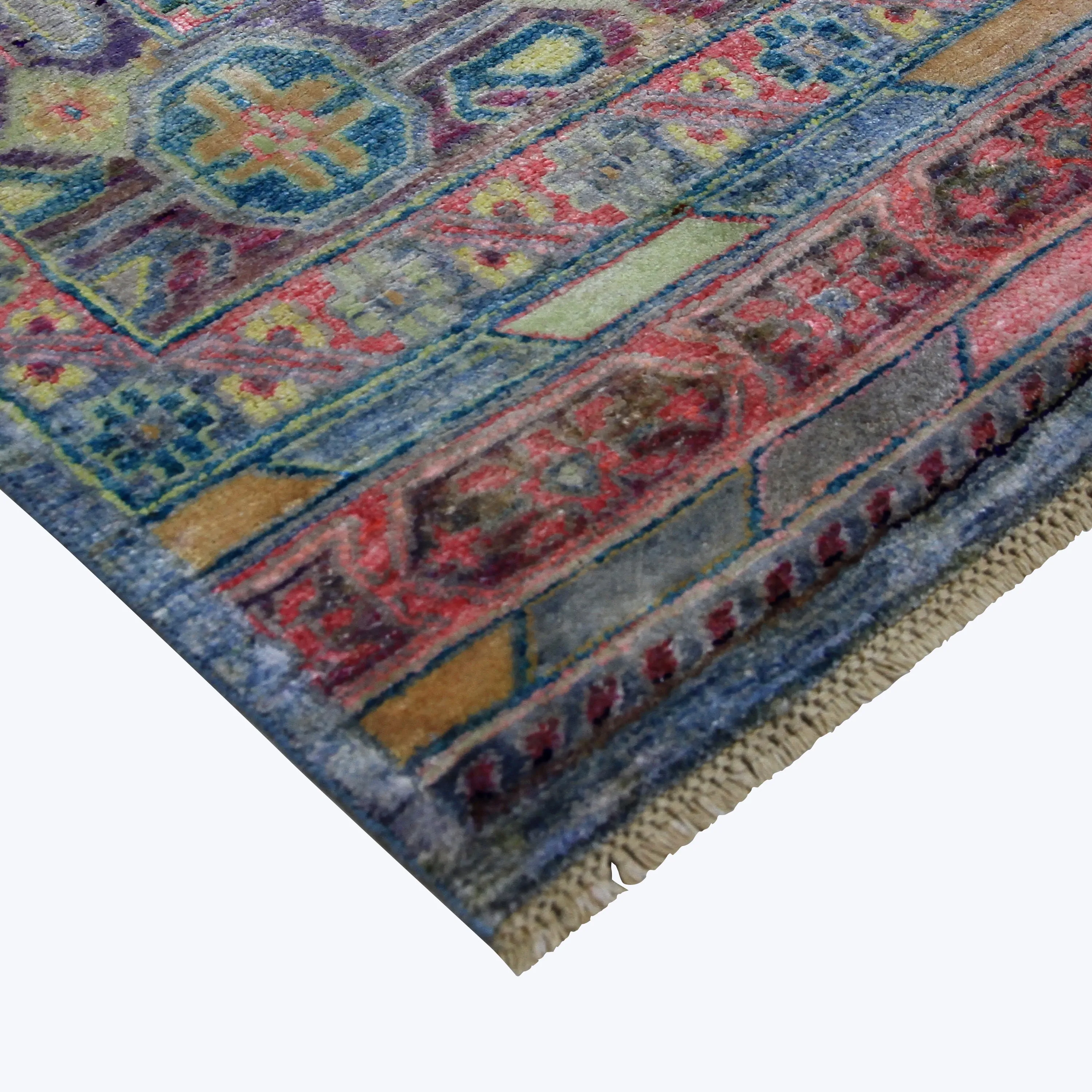 Blue Alchemy Transitional Silk Rug - 5'10" x 9'1"