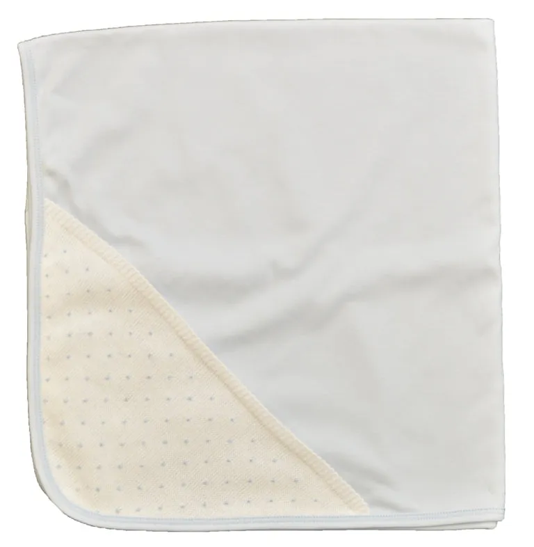 Blue Knit Blanket