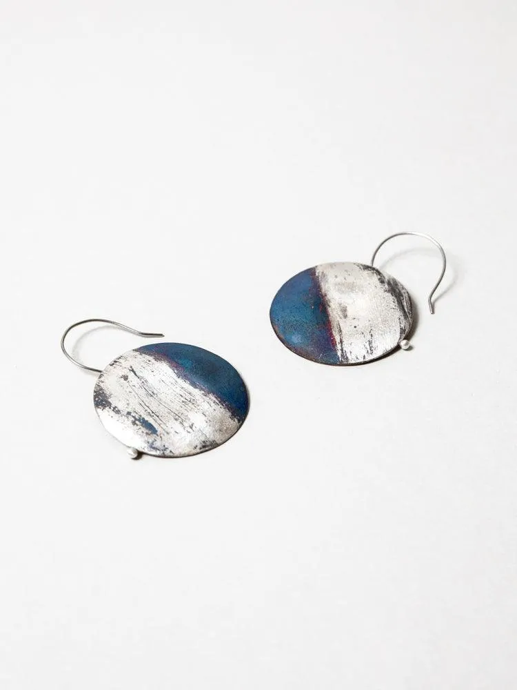 Blue Silver Earrings